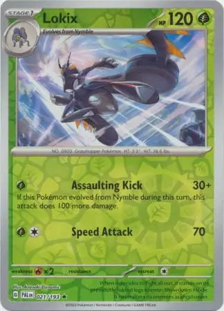 Paldea Evolved Lokix #21/193 reverse holo